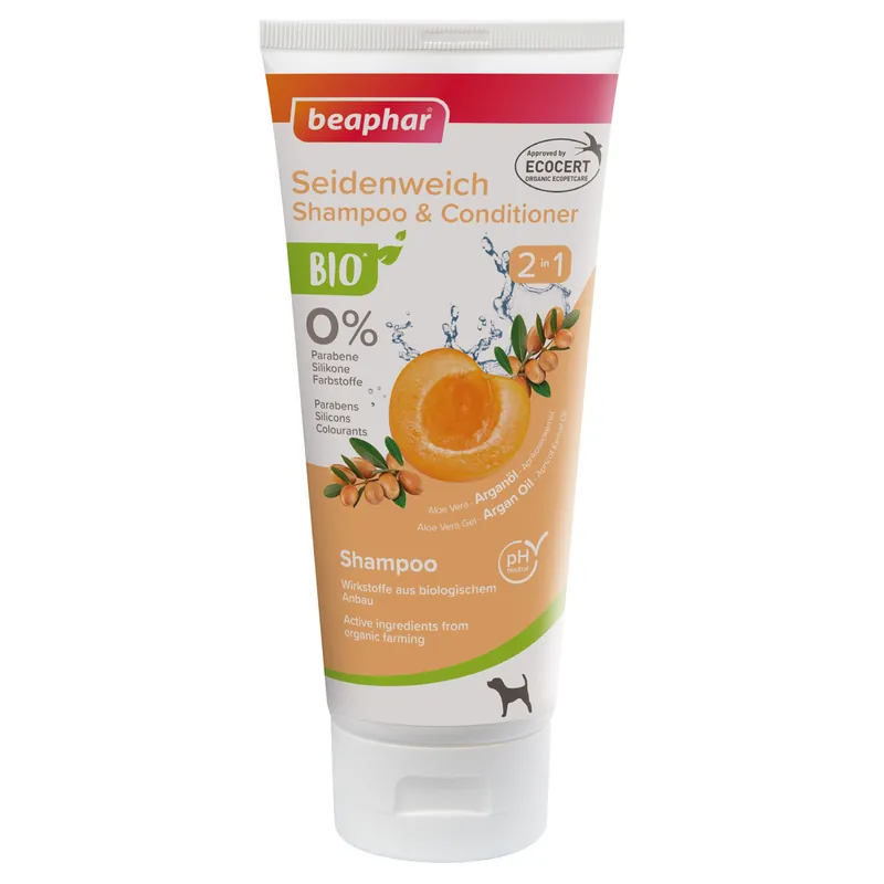 beaphar Bio Shampoo Seidenweich 2in1 200 ml Expressversand